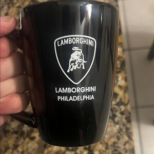 Lamborghini Black Ceramic Mug